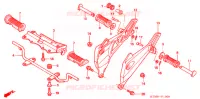 REPOSE PIED (1) pour Honda WAVE 125 NEXT GENERATION de 2007