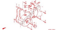 CARTER MOTEUR GAUCHE (C100M) pour Honda EX5 DREAM 100, Electric start de 2012