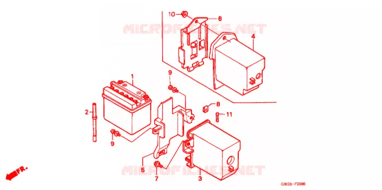 BATTERIE Honda MOTO 100 C100 2012  C100MB_MA