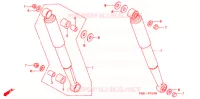 AMORTISSEUR ARRIERE pour Honda PRESS CUB 50 DELUXE de 2002
