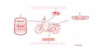 AUTOCOLLANTS pour Honda PRESS CUB 50 DELUXE de 2002