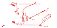 PEDALE   KICK pour Honda PRESS CUB 50 DELUXE de 2002