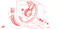 ROUE AVANT pour Honda PRESS CUB 50 DELUXE de 2002