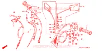 LEVIER DE GUIDON   CABLE   COMMODO (C50CM2) pour Honda SUPER CUB 50 CUSTOM de 2004