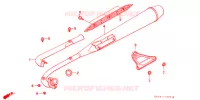 SILENCIEUX D'ECHAPPEMENT pour Honda SUPER CUB 50 CUSTOM de 2004