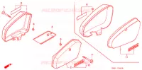 COUVERCLES LATERAUX pour Honda CG 125 FAN KICK de 2009