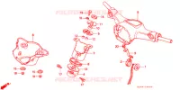 GUIDON   CARENAGE (C50B1/D1/ST1/S1) pour Honda SUPER CUB 50 STANDARD de 1996