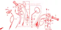 LEVIER DE GUIDON   CABLE   COMMODO (C50B1/D1/ST1/S1) pour Honda SUPER CUB 50 STANDARD de 1996