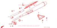 SILENCIEUX D'ECHAPPEMENT pour Honda SUPER CUB 50 STANDARD de 1996