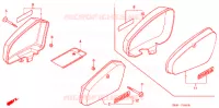 COUVERCLES LATERAUX pour Honda SUPER CUB 50 STANDARD YELLOW de 2004