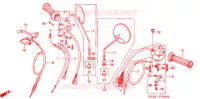 LEVIER DE GUIDON   CABLE   COMMODO (C50B1/D1/ST1/S1) pour Honda SUPER CUB 50 STANDARD YELLOW de 2004