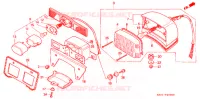 FEU ARRIERE pour Honda REBEL 250 Pull back handle de 1991
