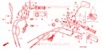 LEVIER DE GUIDON   CABLE   COMMODO (TF/TG/TH/TJ/TL/TN/TP) pour Honda REBEL 250 Pull back handle de 1991