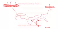 AUTOCOLLANTS pour Honda CB 1000 BIG ONE de 1994