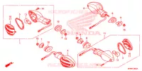 CLIGNOTANT pour Honda CB 1000 R ABS RED de 2014