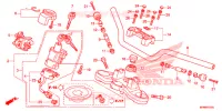 GUIDON   TE DE FOURCHE pour Honda CB 1000 R ABS RED de 2014