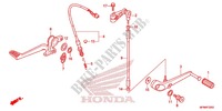 PEDALE pour Honda CB 1000 R ABS RED de 2014