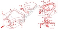 SELLE pour Honda CBR 1000 RR FIREBLADE TRICOLORE de 2011