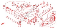 BRAS OSCILLANT pour Honda CBR 1000 RR FIREBLADE TRICOLOUR de 2011