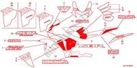 AUTOCOLLANTS (3) pour Honda CBR 1000 RR FIREBLADE REPSOL de 2011