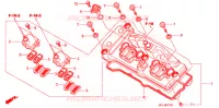 COUVRE CULASSE pour Honda CBR 1000 RR FIREBLADE PRETO de 2011
