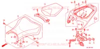 SELLE pour Honda CBR 1000 RR FIREBLADE NOIRE de 2011