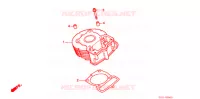 CYLINDRE pour Honda CB 50 DREAM de 1998