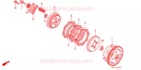 EMBRAYAGE pour Honda CB 50 DREAM de 1998