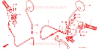 LEVIER DE GUIDON   CABLE   COMMODO pour Honda CB 50 DREAM de 1998
