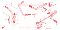 PEDALE   KICK pour Honda CB 50 DREAM de 1998