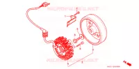 ALTERNATEUR pour Honda CBR 250 RR Without speed warning light de 1994