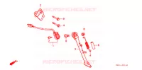 BEQUILLE pour Honda CBR 250 RR Without speed warning light de 1994
