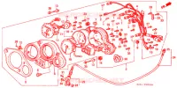 COMPTEUR pour Honda CBR 250 RR Without speed warning light de 1994