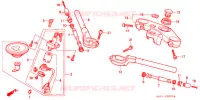 GUIDON   TE DE FOURCHE pour Honda CBR 250 RR Without speed warning light de 1994