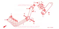 SILENCIEUX D'ECHAPPEMENT pour Honda CBR 250 RR Without speed warning light de 1994