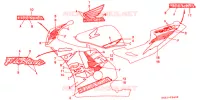 T (4) pour Honda CBR 250 RR Without speed warning light de 1994