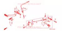 PEDALE pour Honda CBR 600 F2 SUPER SPORT de 1991