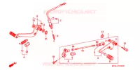 PEDALE pour Honda CBR 600 F2 SUPER SPORT de 1992