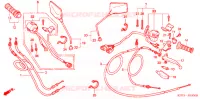 COMMODO   LEVIER   CABLE pour Honda CBX 250 TWISTER de 2005