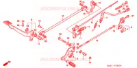 PEDALE pour Honda STEED 400 VLS de 1998