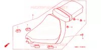 SELLE (NV400CS) pour Honda STEED 400 VLS de 1998