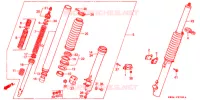 FOURCHE pour Honda XR 200 R de 1992