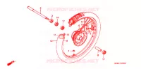 ROUE AVANT pour Honda XR 200 R de 1992