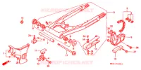 BRAS ARRIERE pour Honda XR 200 R de 1993
