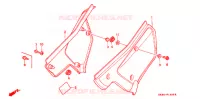 COUVERCLES LATERAUX pour Honda XR 200 R de 1993