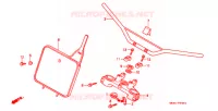 GUIDON ('90 '93) pour Honda XR 200 R de 1993