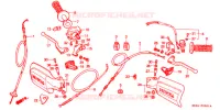 LEVIER DE GUIDON ('86 '93) pour Honda XR 200 R de 1993