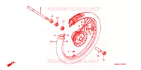 ROUE AVANT pour Honda XR 200 R de 1993