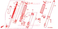 FOURCHE pour Honda XR 200 R de 1997