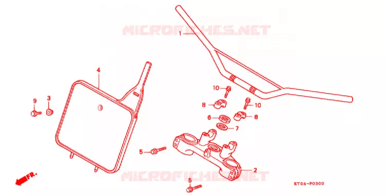 GUIDON Honda MOTO 200 XR 1997  XR200RV